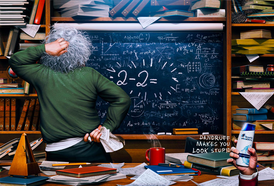 Affiche Einstein de Head and Shoulders