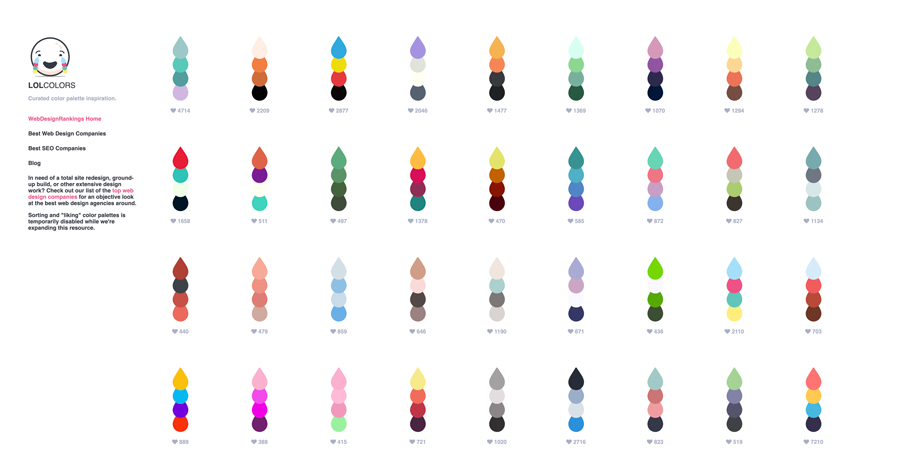 créer palette de couleurs lolcolors