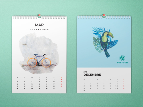 calendrier mural personnalisable